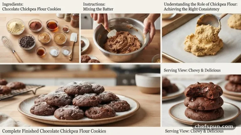 Chocolate Chickpea Flour Cookie