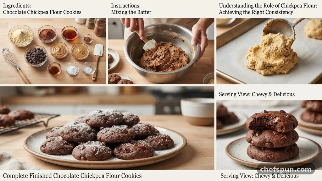 Chocolate Chickpea Flour Cookie