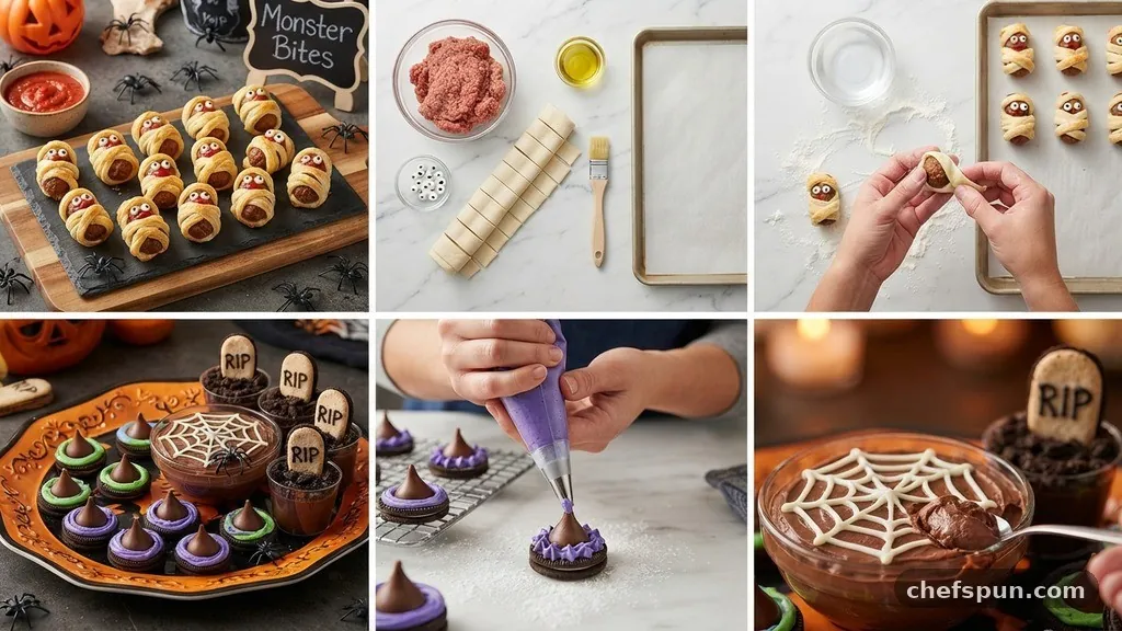 Incorporating Candy and Textures - Easy Halloween Desserts