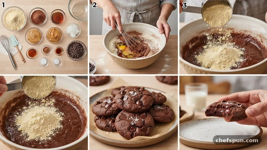 Mastering the Baking Process - Chocolate Chickpea Flour Cookies