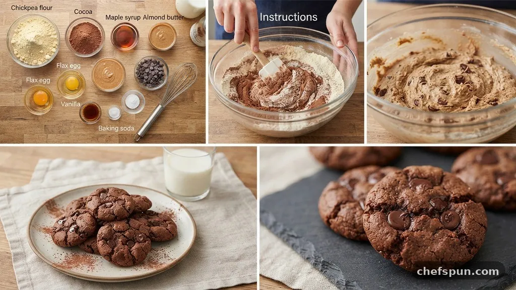 The Role of Fats and Sweeteners - Chocolate Chickpea Flour Cookie