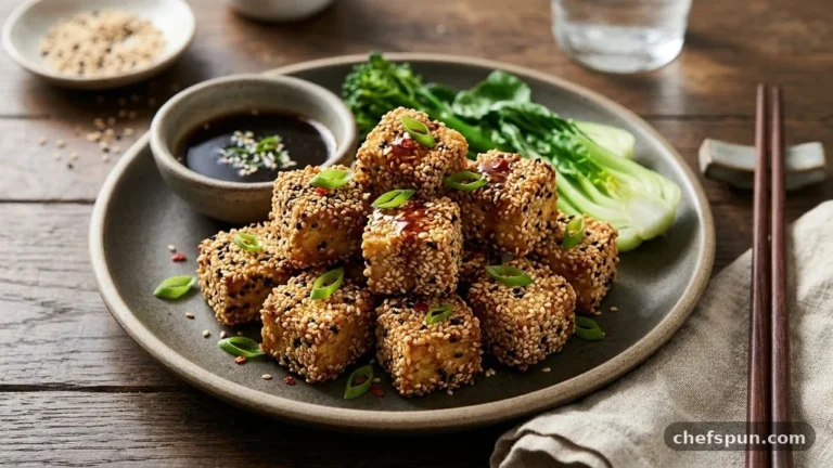 Air Fryer Sesame Crusted Tofu Recipe