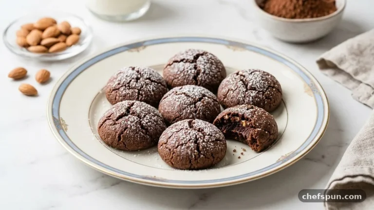 Apricot Kernel Vegan Chocolate Amaretti Cookies
