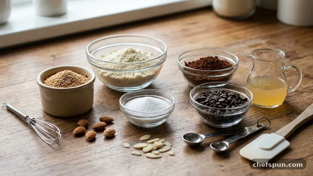 Ingredients - Apricot Kernel Vegan Chocolate Amaretti Cookies