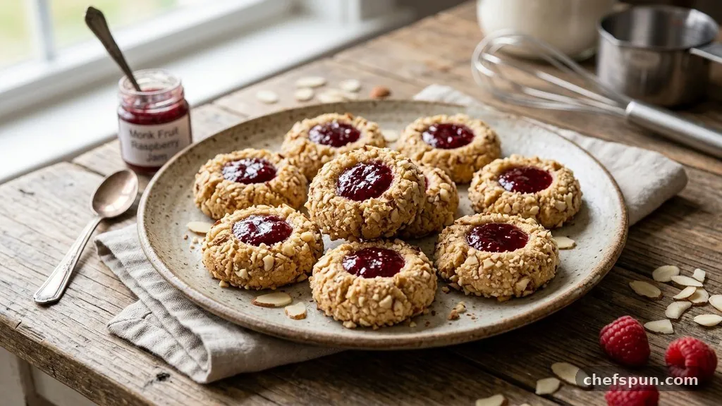 Ingredients - Monk Fruit Jam Almond Thumbprint Cookies